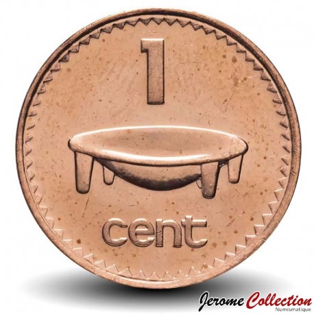 FIDJI - PIECE de 1 Cent - Plateau pour Kava - 2001 – Km49a – JeromeCollection