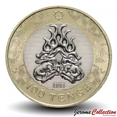 KAZAKHSTAN - 100 Tenge - Style Sakas - Chevreuil - 2022 – Km550 – JeromeCollection