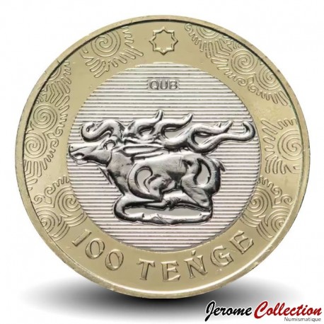 KAZAKHSTAN - 100 Tenge - Style Sakas - Plaques d'or en forme de cerf - 2022 – Km551 – JeromeCollection