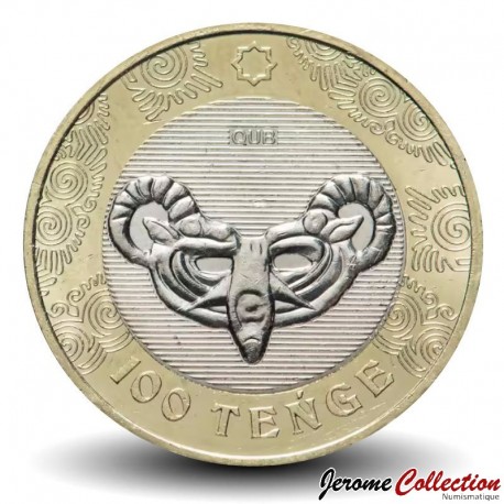 KAZAKHSTAN - 100 Tenge - Style Sakas - Masque de Chilikty - 2022 – Km552 – JeromeCollection
