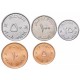 OMAN - SET / LOT de 5 PIECES de 5 10 25 50 100 Baisa - 1984 / 2013 – Km68 150 151 152 153 – JeromeCollection