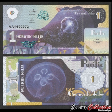 PACIFIC - Billet de 1 PACIFIC DOLLAR - Méduse - 2016 – Pacific001 – JeromeCollection