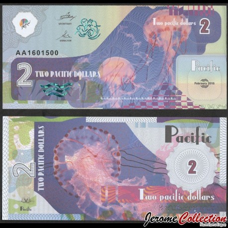 PACIFIC - Billet de 2 PACIFIC DOLLAR - Méduse - 2016 – Pacific002 – JeromeCollection