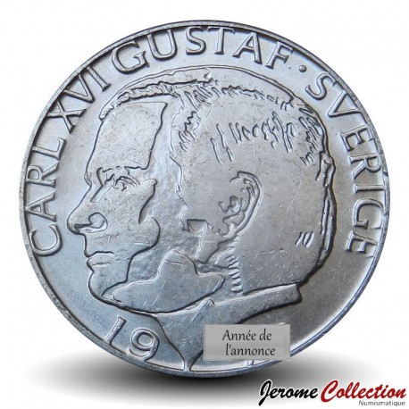 SUEDE - PIECE de 1 Krona - Carl XVI Gustave - 1980 – Km852 – JeromeCollection