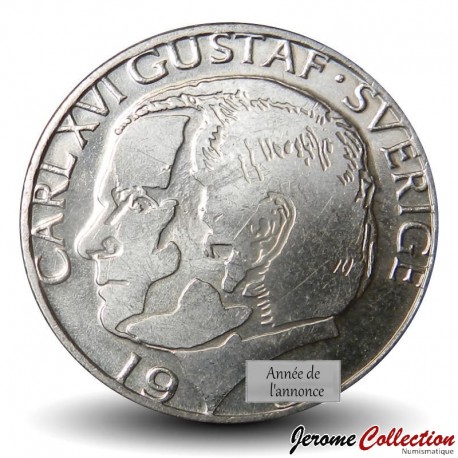 SUEDE - PIECE de 1 Krona - Carl XVI Gustave - B - 2000 – Km852a – JeromeCollection