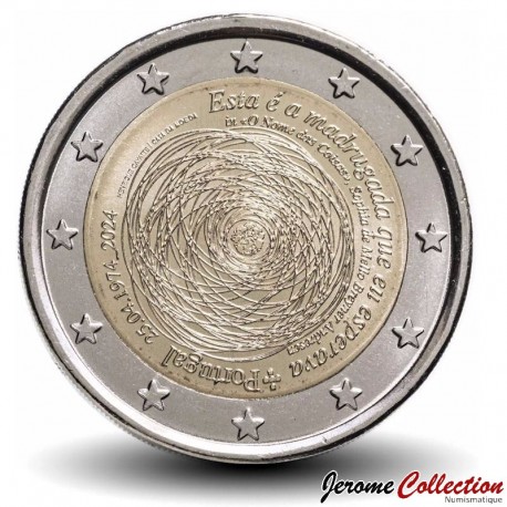 PORTUGAL - PIECE de 2 Euros - Révolution des Œillets - 2024 – Km953 – JeromeCollection