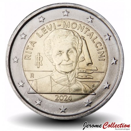 ITALIE - PIECE de 2 Euros - Rita Levi-Montalcini - 2024 – Km525 – JeromeCollection