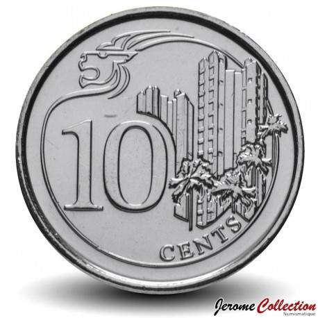 SINGAPOUR - PIECE de 10 Cents - Logement social - 2014 – Km346 – JeromeCollection