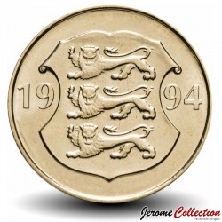 ESTONIE - PIECE de 5 KROONI - 75ème Anniversaire de la banque nationale estonienne - 1994