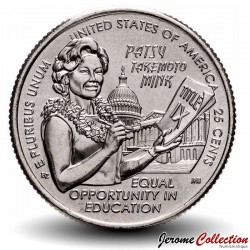 ETATS UNIS / USA - PIECE de 25 Cents - American Women Quarters - Patsy Takemoto Mink - D - 2024 – Km790 –