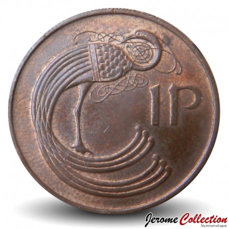IRLANDE - PIECE de 1 Penny - Oiseau - (Magnétique) - 1996 – Km20a – JeromeCollection