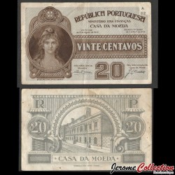 PORTUGAL - Billet de 20 Centavos - 1925