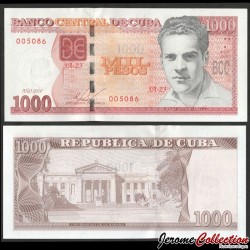 CUBA - Billet de 1000 Pesos - Julio Antonio Mella / Université de La Havane - 2010 – P132a – JeromeCollection