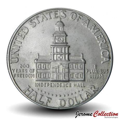 ETATS UNIS / USA - PIECE de 50 Cents - Bicentenaire de l'indépendance - D - 1976 – Km205 – JeromeCollection
