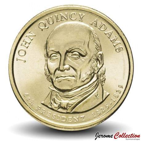 ETATS UNIS / USA - PIECE de 1 Dollar - Série Présidents: 6 - John Quincy Adams - 2008 - D – Km427 – JeromeCollection