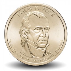 ETATS UNIS / USA - PIECE de 1 Dollar - Série Présidents: 11 - James K. 