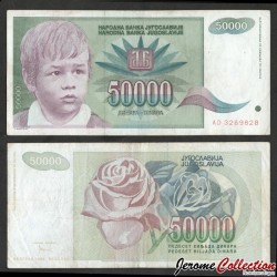YOUGOSLAVIE - Billet de 50000 Dinara - Enfant - 1992 – P117 – JeromeCollection