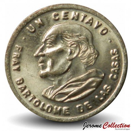 GUATEMALA- PIECE de 1 Centavos - Frère Barthélémy de Las Casas - 1994 – Km275 – JeromeCollection
