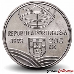 PORTUGAL - PIECE de 200 Escudos - Fusil de chasse - 1993