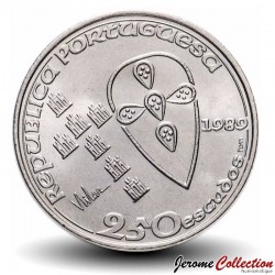PORTUGAL - PIECE de 250 Escudos - Fondation du Portugal - 1989