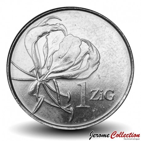 ZIMBABWE - PIECE de 1 Zig - Fleur Gloriosa (Fire lilies) - 2024 – N412920 – JeromeCollection