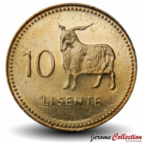 LESOTHO - PIECE de 10 Lisente - Chèvre angora - 2023 – Km63 – JeromeCollection