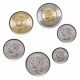 CANADA - SET / LOT de 6 PIECES de 5 10 25 50 Cents - 1 2 Dollars - Roi CHARLES III - 2024 – Km 3334 3335 3336 3337 3338