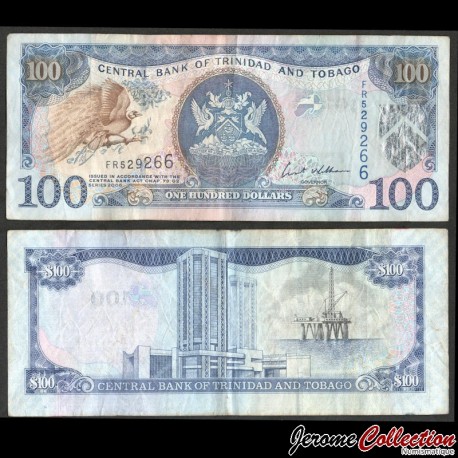 TRINITÉ-ET-TOBAGO - Billet de 100 Dollars - Grand oiseau du paradis - 2006 – P51a – JeromeCollection
