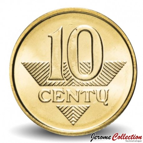 LITUANIE - PIECE de 10 Centu - Chevalier - 2009 – Km106 – JeromeCollection