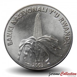RWANDA - PIECE de 50 Francs - Épi de mais - 2003 – Km26 – JeromeCollection