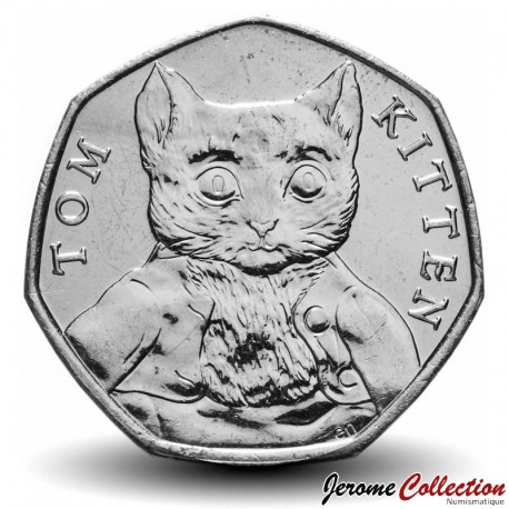 ROYAUME UNI - PIECE de 50 Pence - Chat - Tom Kitten - 2017 – Km1434 – JeromeCollection
