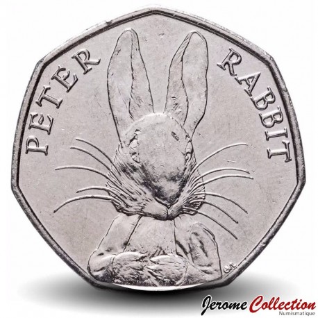 ROYAUME UNI - PIECE de 50 Pence - Pierre Lapin / Peter Rabbit - 2016 – Km1371 – JeromeCollection