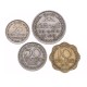 SRI LANKA / Ceylan - SET / LOT de 4 PIECES de 10 25 50 Cents 1 Roupies - 1963 – Km130 131 132 133 – JeromeCollection