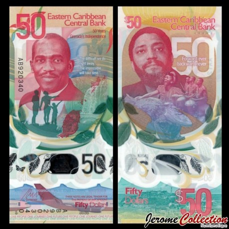 ETATS DE LA CARAIBE ORIENTALE - Billet de 50 Dollars - Indépendance de la Grenade - 2024 – P62 – JeromeCollection