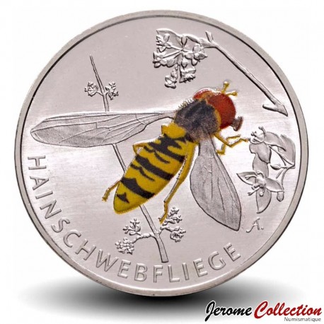 ALLEMAGNE - PIECE de 5 Euro - Le monde des insectes - Le syrphe ceinturé - 2024 – Km401 – JeromeCollection