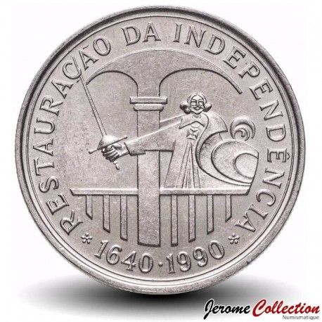 PORTUGAL - PIECE de 100 Escudos - Restauration de l'indépendance - 1990 – Km651 – JeromeCollection
