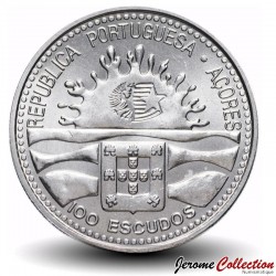 PORTUGAL - PIECE de 100 Escudos - Centenaire de l'autonomie des Açores - 1995