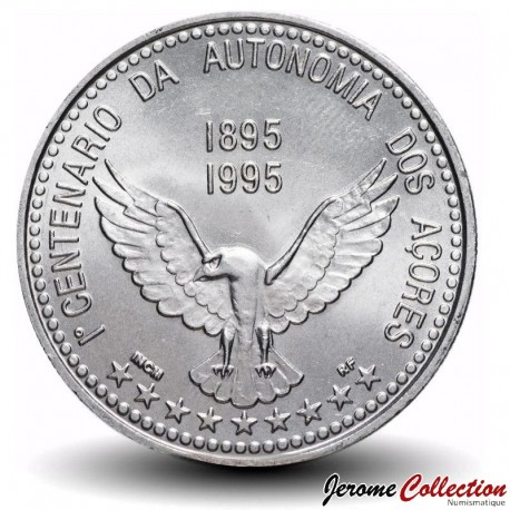 PORTUGAL - PIECE de 100 Escudos - Centenaire de l'autonomie des Açores - 1995 – Km47 – JeromeCollection
