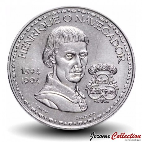 PORTUGAL - PIECE de 200 Escudos - Henri le navigateur - 1994 – Km670 – JeromeCollection