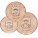 LETTONIE - SET / LOT de SET / LOT de 3 PIECES de 1 2 5 Centimes - Armoiries de la Lettonie - 2014 – Km150 151 152 –