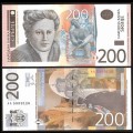 SERBIE - Billet de 200 Dinara - Nadežda Petrović - 2011