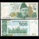 PAKISTAN - Billet de 500 Roupies - Mosquée Badshahi - 2024 – P49Ap – JeromeCollection