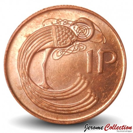 IRLANDE - PIECE de 1 Penny - Oiseau - (Magnétique) - 1990 – Km20a – JeromeCollection