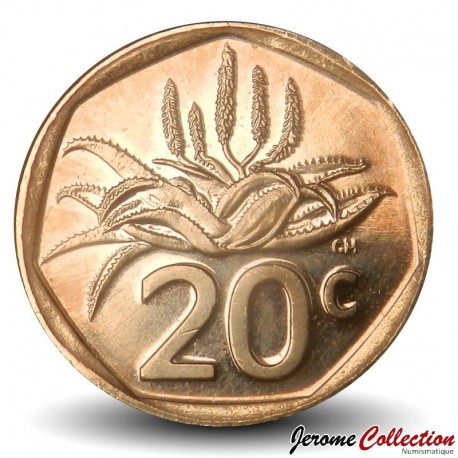 AFRIQUE DU SUD - PIECE de 20 Cents - Plante d'aloès amer - 2024 – Km788 – JeromeCollection