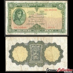 IRLANDE - Central Bank of Ireland - 1 Pound - Lady Hazel Lavery - 30.09.1976