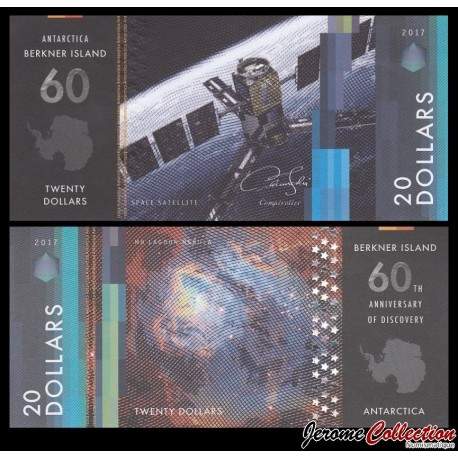 ILE BERKNER - Billet de 20 DOLLARS - Satellite Spatial - 2017