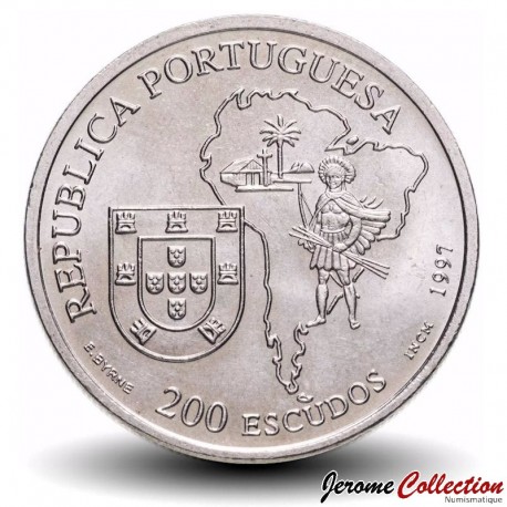 PORTUGAL - PIECE de 200 Escudos - Evangélisation du Brésil - 1997 – Km699 – JeromeCollection