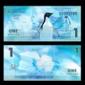 TERRE DE WILKES - Billet de 1 DOLLAR - Manchot Adélie - 2014