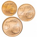 AUTRICHE - SET / LOT de 3 PIECES de 1 2 5 Cents - Fleurs d'Autiche - 2018 – Km3082 3083 3084 – JeromeCollection