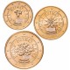 AUTRICHE - SET / LOT de 3 PIECES de 1 2 5 Cents - Fleurs d'Autiche - 2018 – Km3082 3083 3084 – JeromeCollection